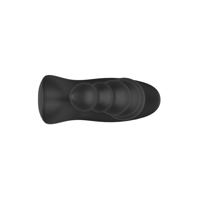 Черная анальная виброёлочка Anal Bead Vibrator с пультом ДУ. Фотография 8.