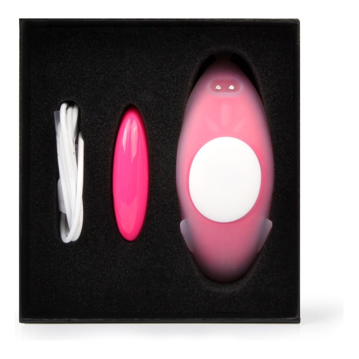 Розовый вибростимулятор Panty Vibrator для ношения в трусиках. Фотография 6.