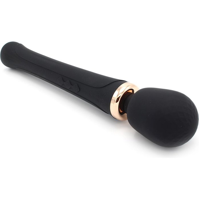 Черный жезловый вибромассажёр Pixey Aquawand - 32 см. Фотография 4.