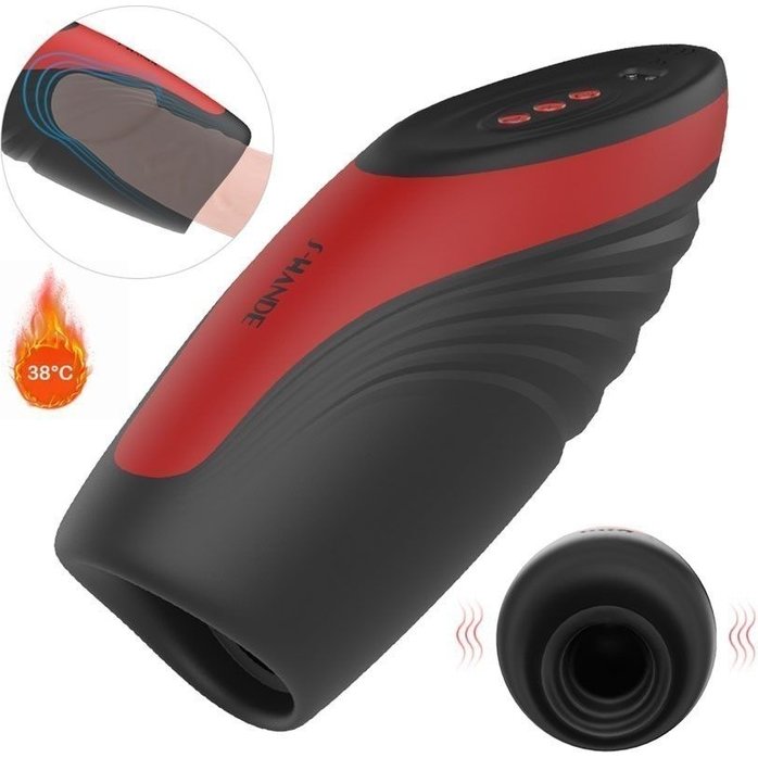 Черно-красный вибромастурбатор King Arthur. Фотография 2.