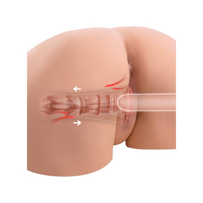 Мастурбатор-полуторс Michelle Ass с функцией пенетрации. Фотография 3.