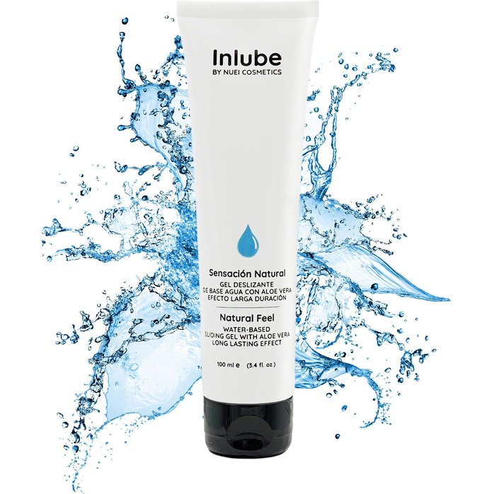 Интимный лубрикант с алоэ вера Inlube Natural Feel - 100 мл. Фотография 2.