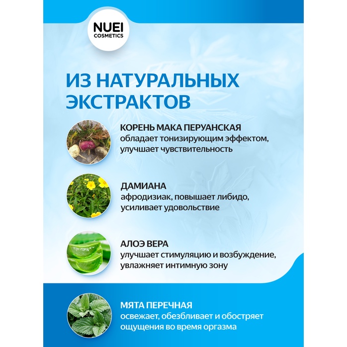 Возбуждающий гель Nuei Valkiria - 50 мл. Фотография 5.