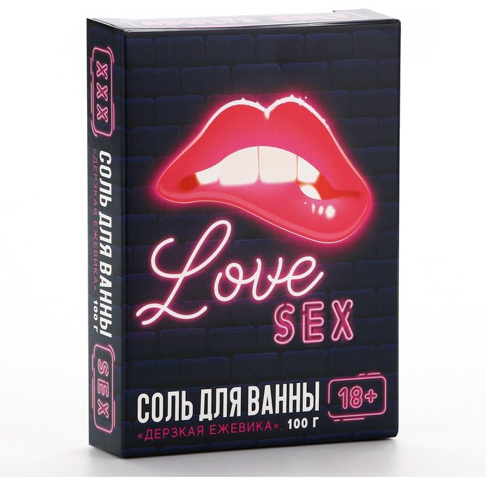 Соль для ванны Love с ароматом ежевики - 100 гр. Фотография 3.