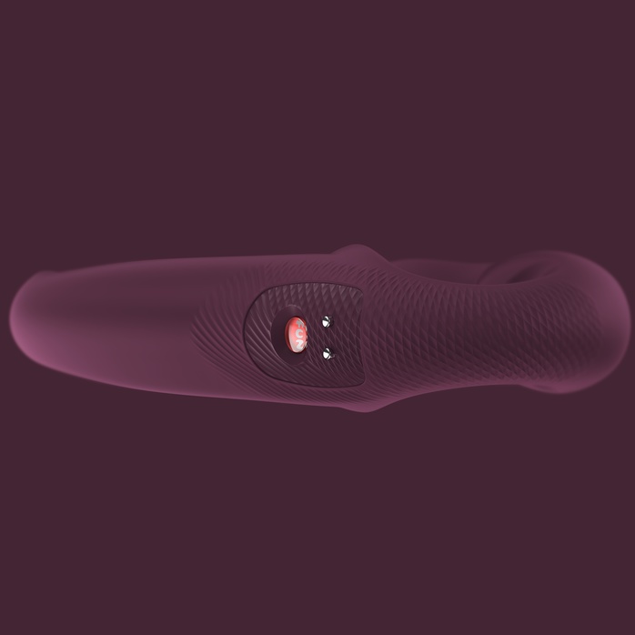 Сливовый безремневой страпон Share Vibe Pro. Фотография 8.