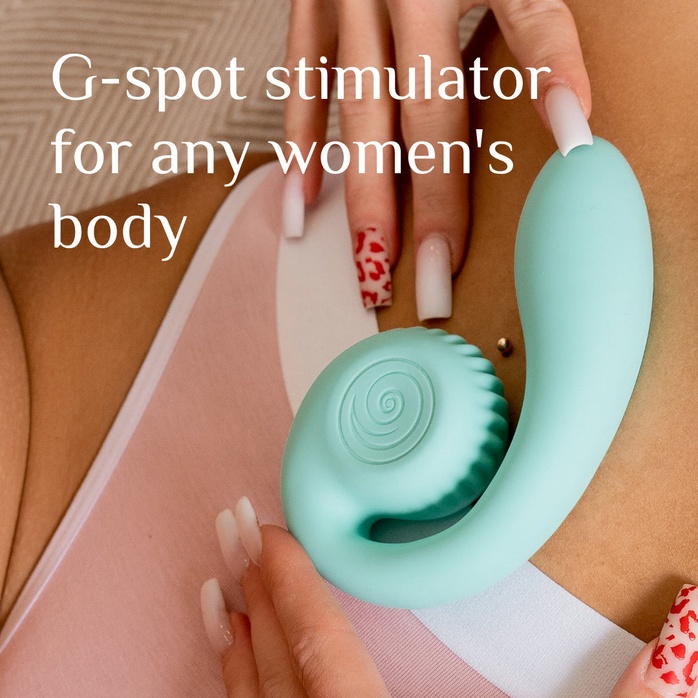 Мятный вибромассажёр SVibe Gizi. Фотография 6.