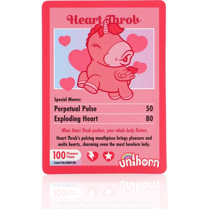 Персиковый клиторальный стимулятор Unihorn Heart Throb с режимом пульсации. Фотография 12.