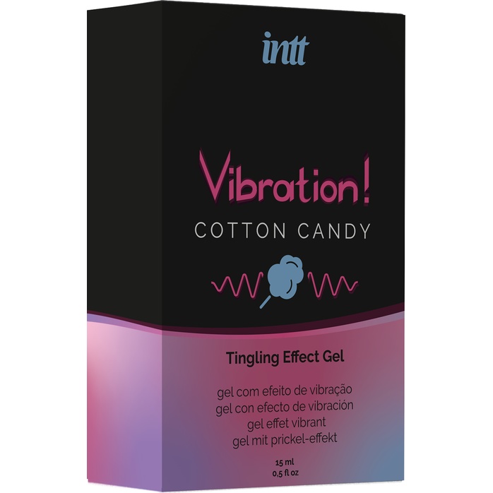 Жидкий вибратор Vibration Cotton Candy с ароматом сахарной ваты - 15 мл. Фотография 3.