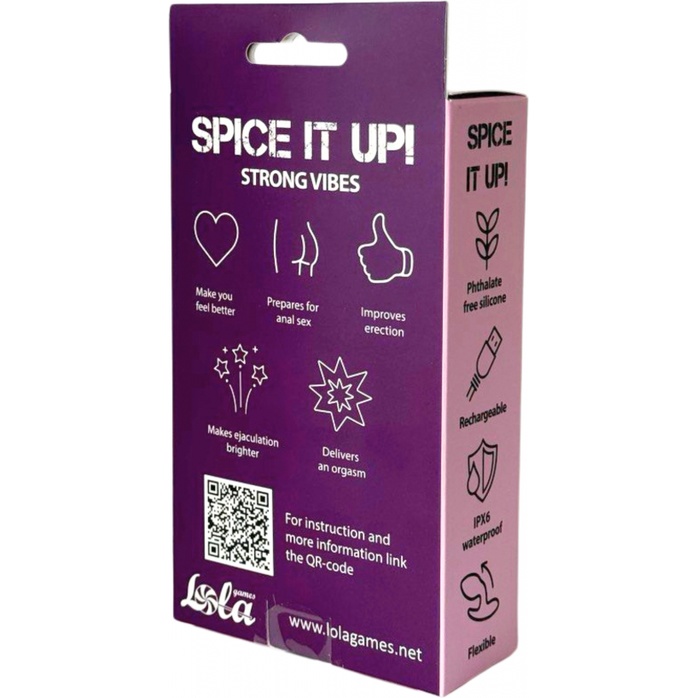 Фиолетовая перезаряжаемая анальная пробка Charm - 10,3 см - Spice It Up. Фотография 8.