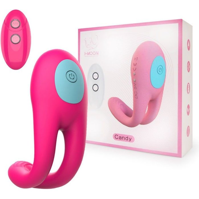 Розовое виброкольцо с пультом ДУ. Фотография 2.