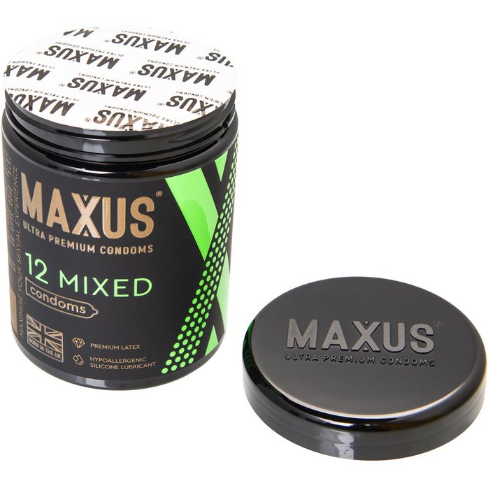 Презервативы MAXUS Mixed - 12 шт. Фотография 3.