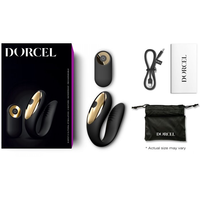 Черный вибратор для пар Perfect Lover с пультом ДУ. Фотография 6.