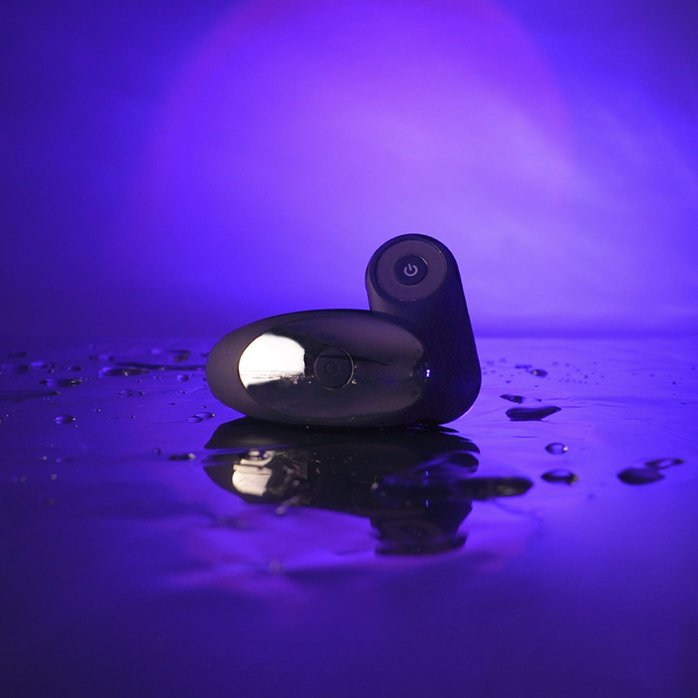 Черный вибратор для пар Perfect Lover с пультом ДУ. Фотография 8.