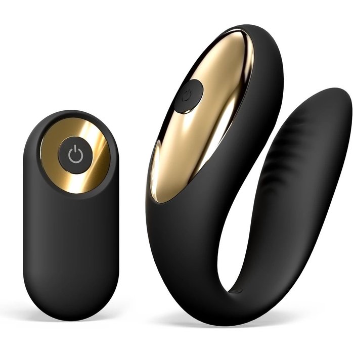 Черный вибратор для пар Perfect Lover с пультом ДУ