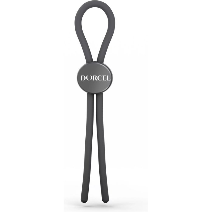 Серое эрекционное лассо на пенис Mr Dorcel