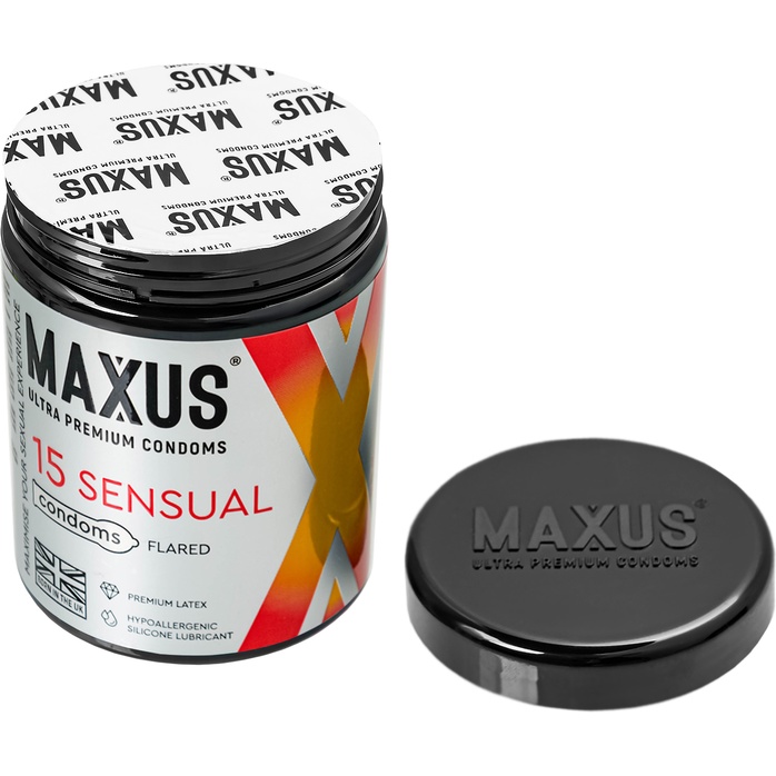 Анатомические презервативы MAXUS Sensual - 15 шт. Фотография 3.