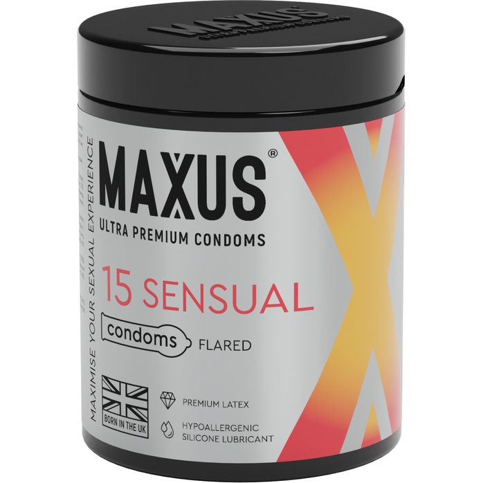 Анатомические презервативы MAXUS Sensual - 15 шт