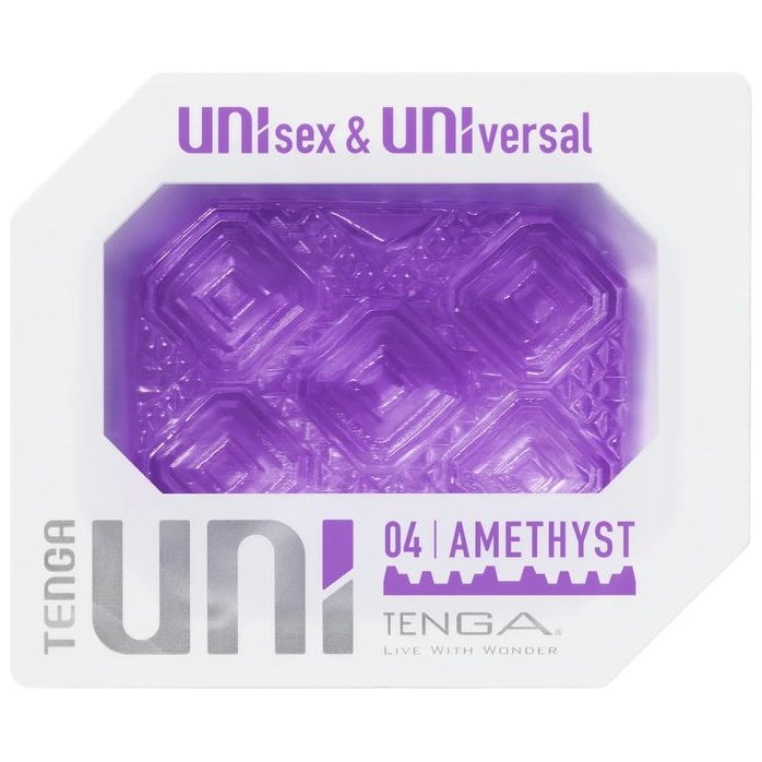 Фиолетовый мастурбатор-стимулятор Tenga Uni Amethyst - UNI Series