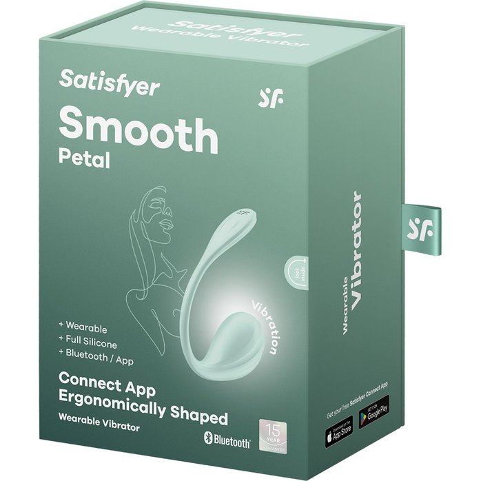 Мятное виброяйцо Smooth Petal. Фотография 5.