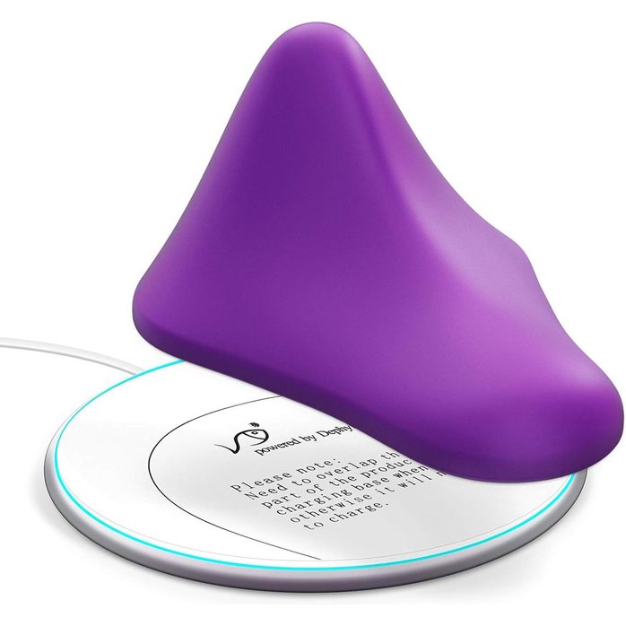 Фиолетовый треугольный вибромассажер Triangle Muscle Massager