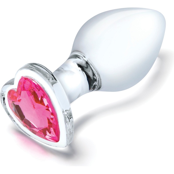 Набор из 3 стеклянных анальных пробок Heart Jewel Plug Set. Фотография 3.