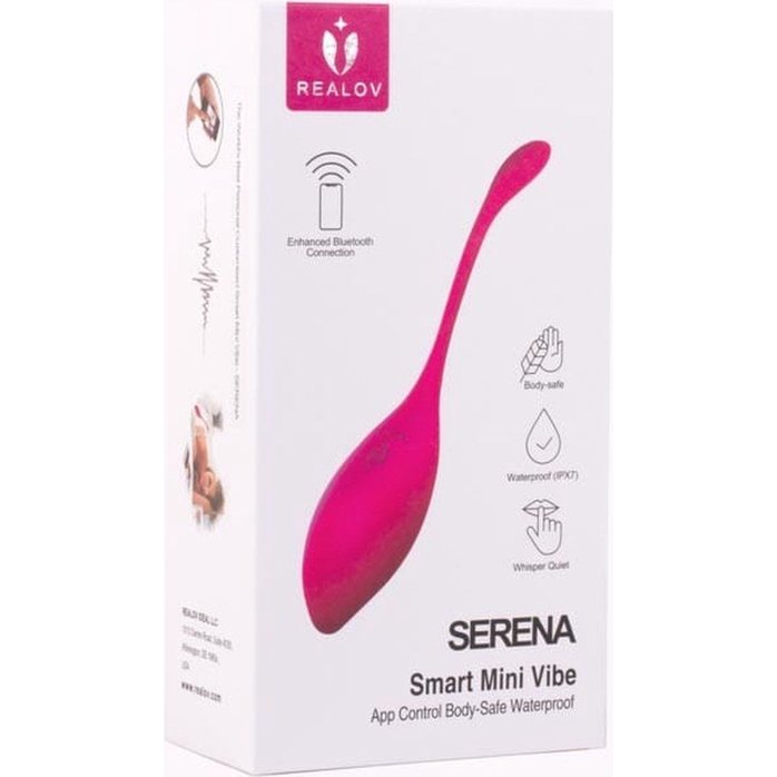 Красный многофункциональный вибромассажер Realov Serena Smart Mini Vibe. Фотография 2.