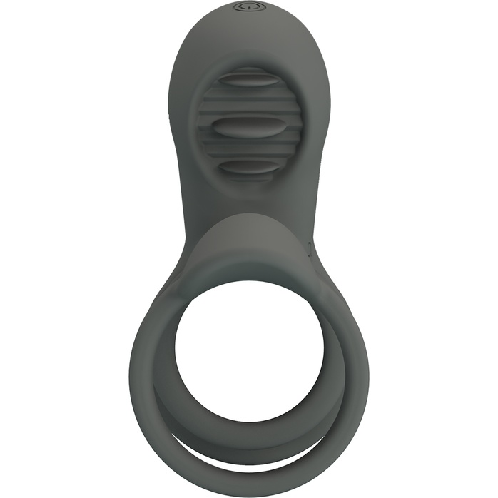 Серая насадка на пенис с 12 режимами вибрации - Pretty Love. Фотография 7.