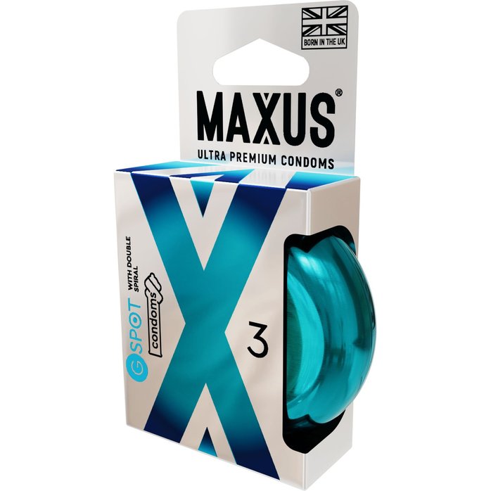 Презервативы Maxus G spot с двойной спиралью - 3 шт. Фотография 2.