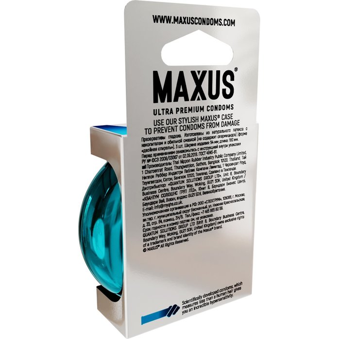 Презервативы Maxus G spot с двойной спиралью - 3 шт. Фотография 5.