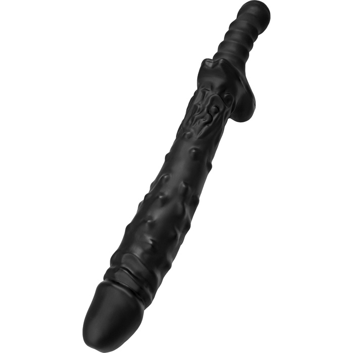 Черный фаллоимитатор «Вразумитель» с подкачкой. Фотография 4.