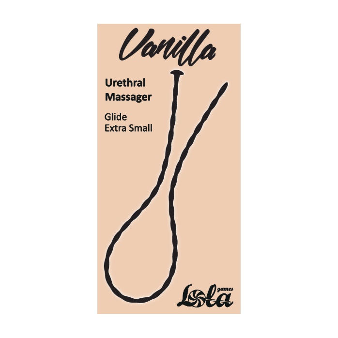 Черный уретральный массажер Glide Extra Small - 30 см - Vanilla. Фотография 3.