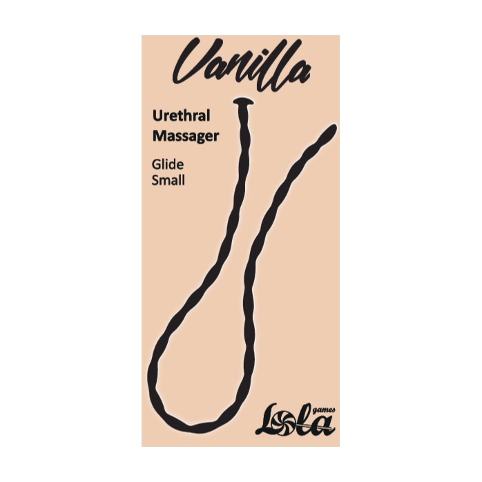 Черный уретральный массажер Glide Small - 30 см - Vanilla. Фотография 3.