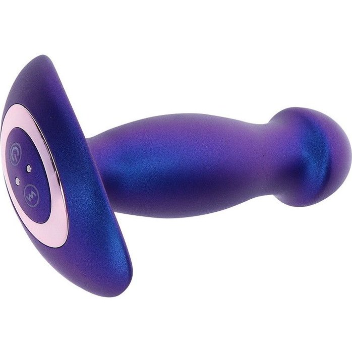 Синяя анальная вибропробка Buttocks The Wild Magn Pulse Vibrating Plug - 15 см. Фотография 3.