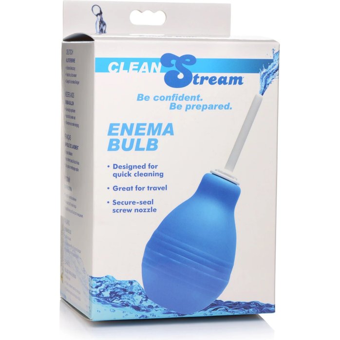 Анальный душ Enema Bulb Blue - CleanStream. Фотография 2.