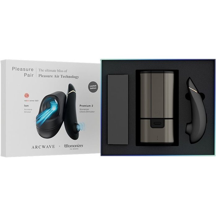 Набор для пар Pleasure Pair: мастурбатор ARCwave Ion и стимулятор Womanizer Premium 2. Фотография 2.