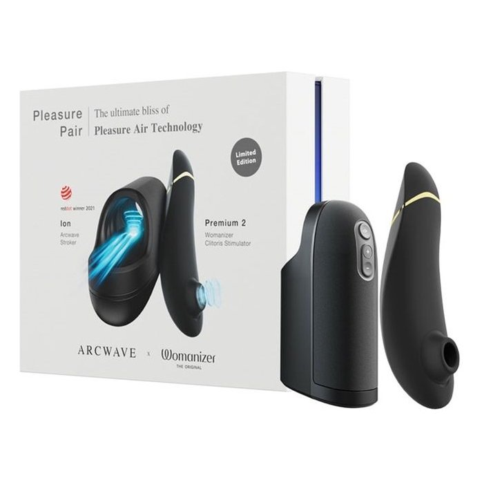 Набор для пар Pleasure Pair: мастурбатор ARCwave Ion и стимулятор Womanizer Premium 2