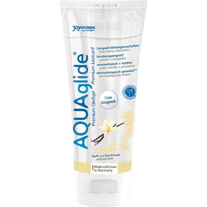 Смазка на водной основе AQUAglide с ароматом ванили - 100 мл