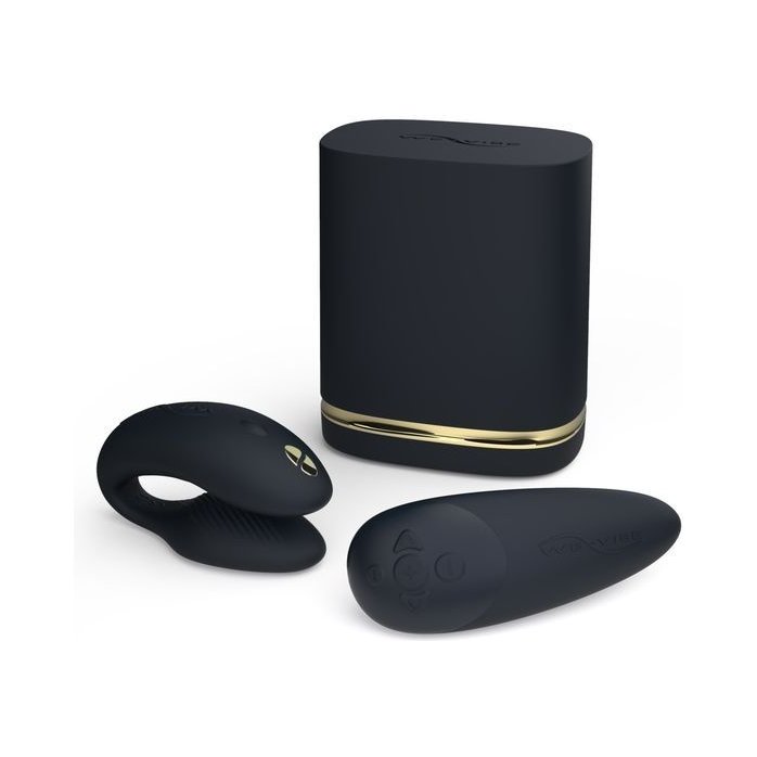 Набор для пар Golden Moments: Womanizer Premium 2 и We-Vibe Chorus. Фотография 3.