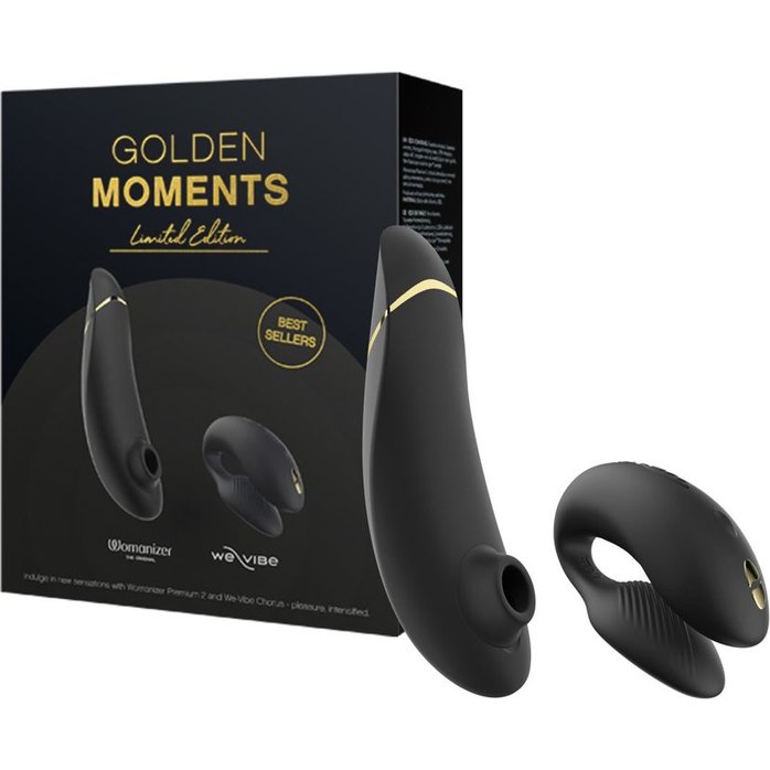 Набор для пар Golden Moments: Womanizer Premium 2 и We-Vibe Chorus