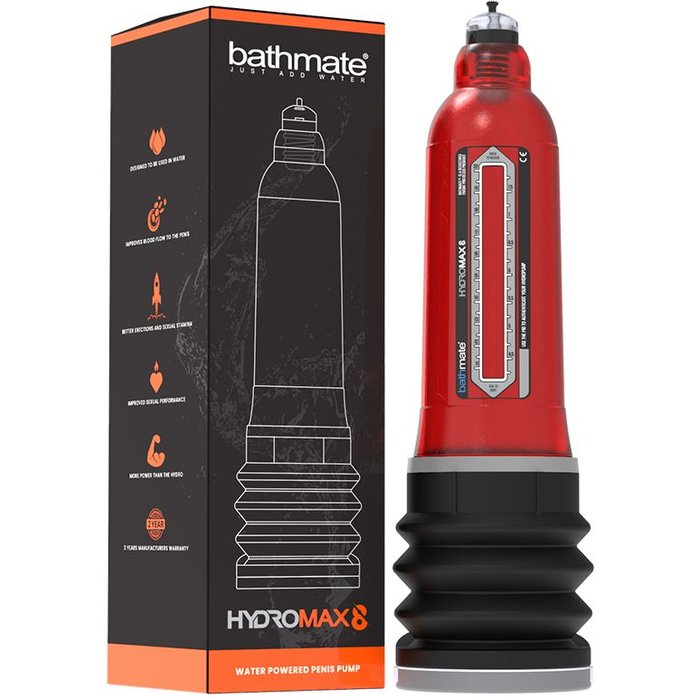 Красная гидропомпа Bathmate HydroMAX8. Фотография 2.