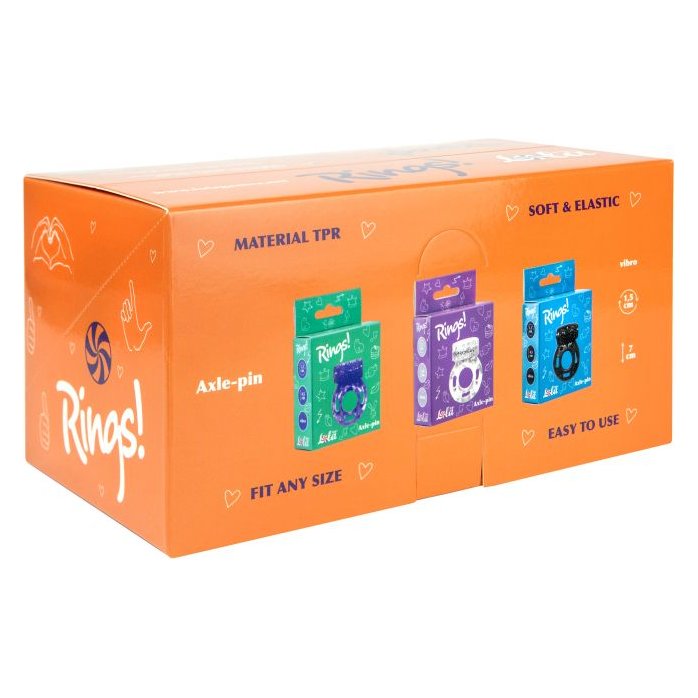 Бокс из 12 эрекционных колец Axle-pin - Rings!. Фотография 2.