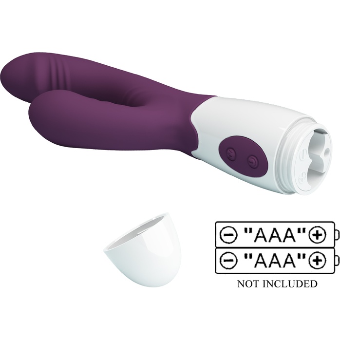 Фиолетовый вибратор-кролик Andre - 20 см - Pretty Love. Фотография 9.