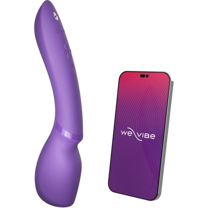Фиолетовый жезловый вибратор We-Vibe Wand 2 - 27,3 см. Фотография 2.