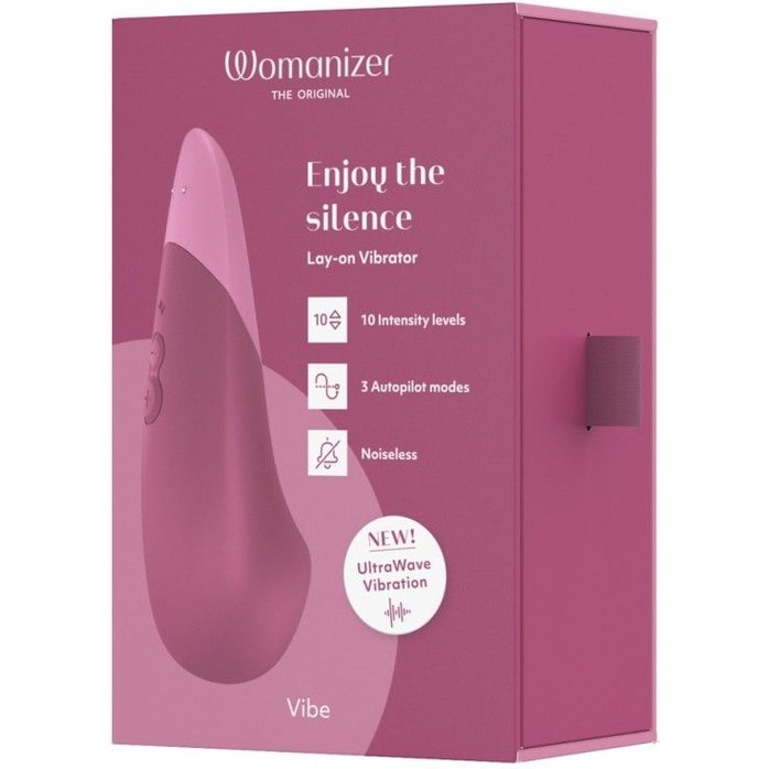 Розовый клиторальный вибратор Womanizer Vibe. Фотография 7.