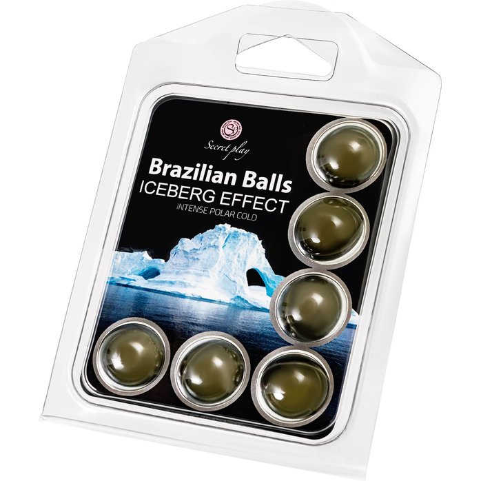 Набор из 6 шариков с массажным маслом Brazilian Balls с ледяным эффектом. Фотография 2.