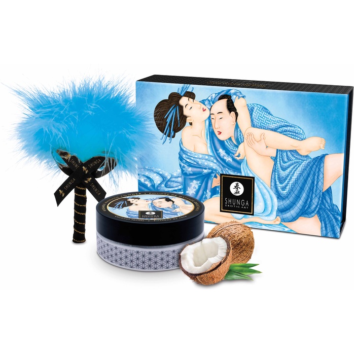 Массажная пудра с ароматом кокоса Coconut Thrills. Фотография 5.