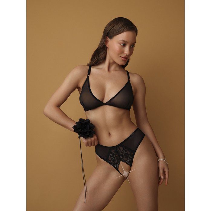 Эффектные трусики с доступом и бантом сзади - Easy to love. Фотография 4.