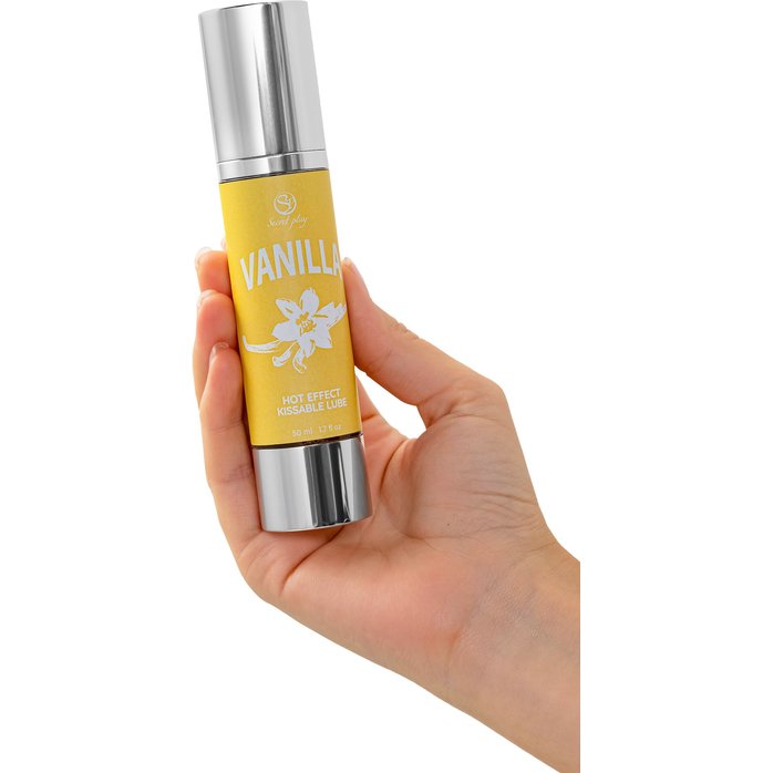 Массажное масло 2-в-1 Vanilla Hot Effect с разогревающим эффектом и вкусом ванили - 50 мл. Фотография 4.