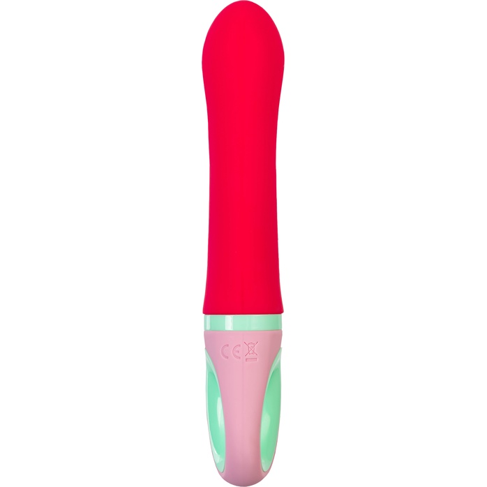 Красный вибратор с клиторальным отростком Petunia - 19 см - Flovetta. Фотография 6.