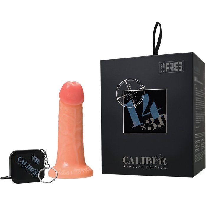 Телесный фаллоимитатор RealStick CALIBER - 14 см - RealStick Caliber. Фотография 2.